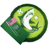 Lesmart Evil Shark Floating Golf Green, Exclusive Golf Gift